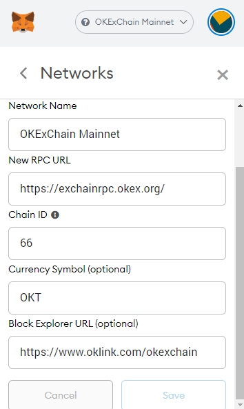 OKE-chain setup
